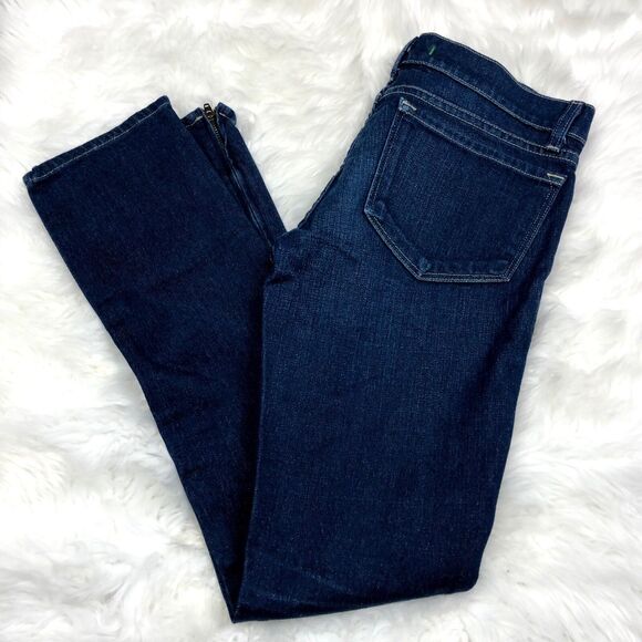 J Brand 27 Womens Dark Wash Ankle Zipper Skinny Denim Jeans - Picture 1 of 8